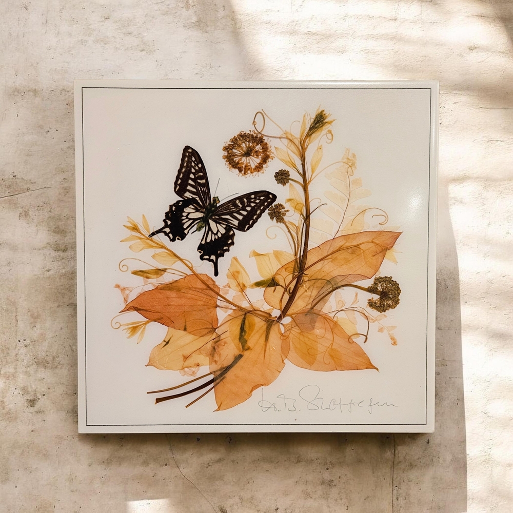 Autumn Leaves and Butterfly Wall Art